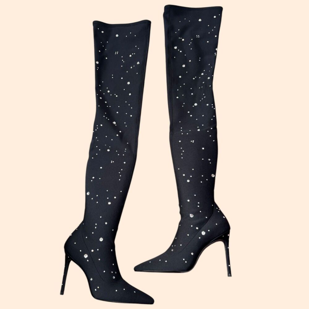 Stuart Weitzman Ultrastuart Cosmic Crystal Boots